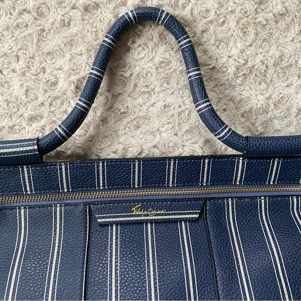 New Foley + Corinna Large Leather Satchel Bag Crossbody Purse. - Picture 7 of 15